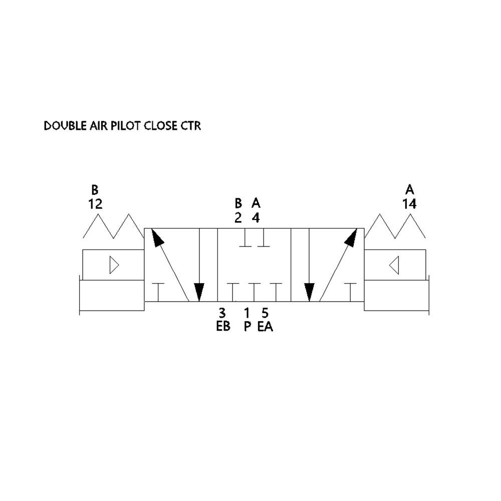 554JJ600O000000 NUMATICS/AVENTICS AIR-PILOT VALVE<BR>MK55 SERIES 4/3 CLOSED CTR, HW